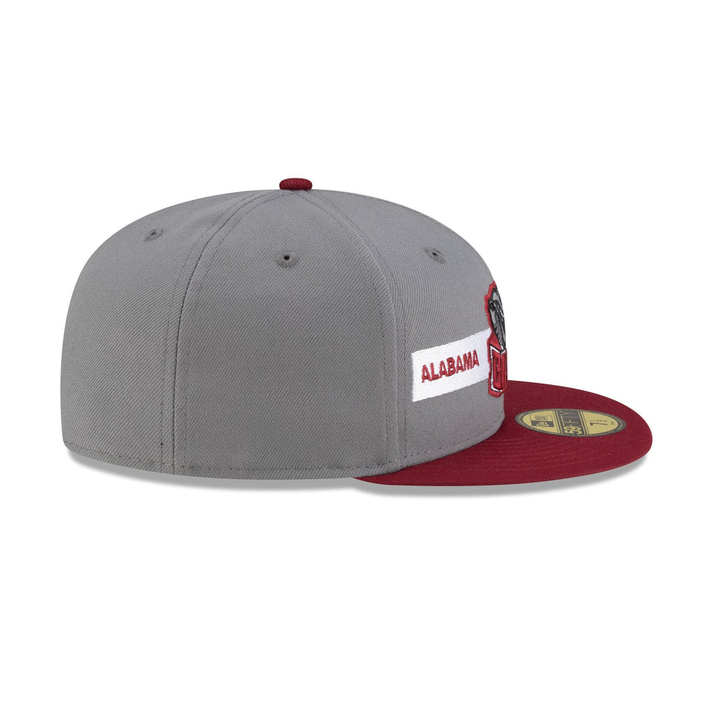 Alabama Crimson Tide Gray Cardinal 59FIFTY Fitted Hat