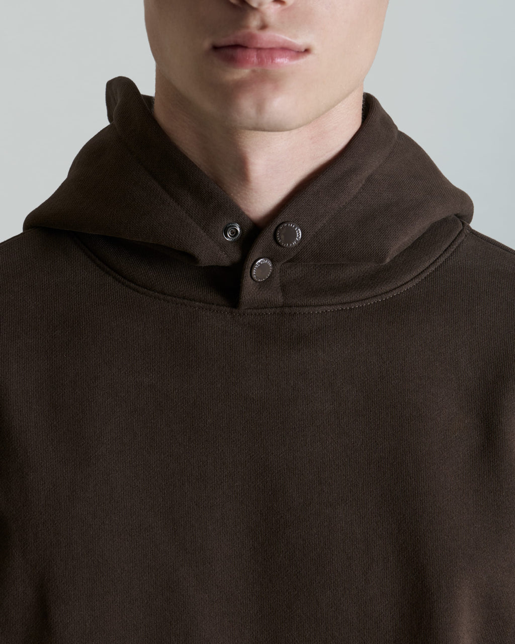 Amherst Corporal Walnut Snap Hoodie