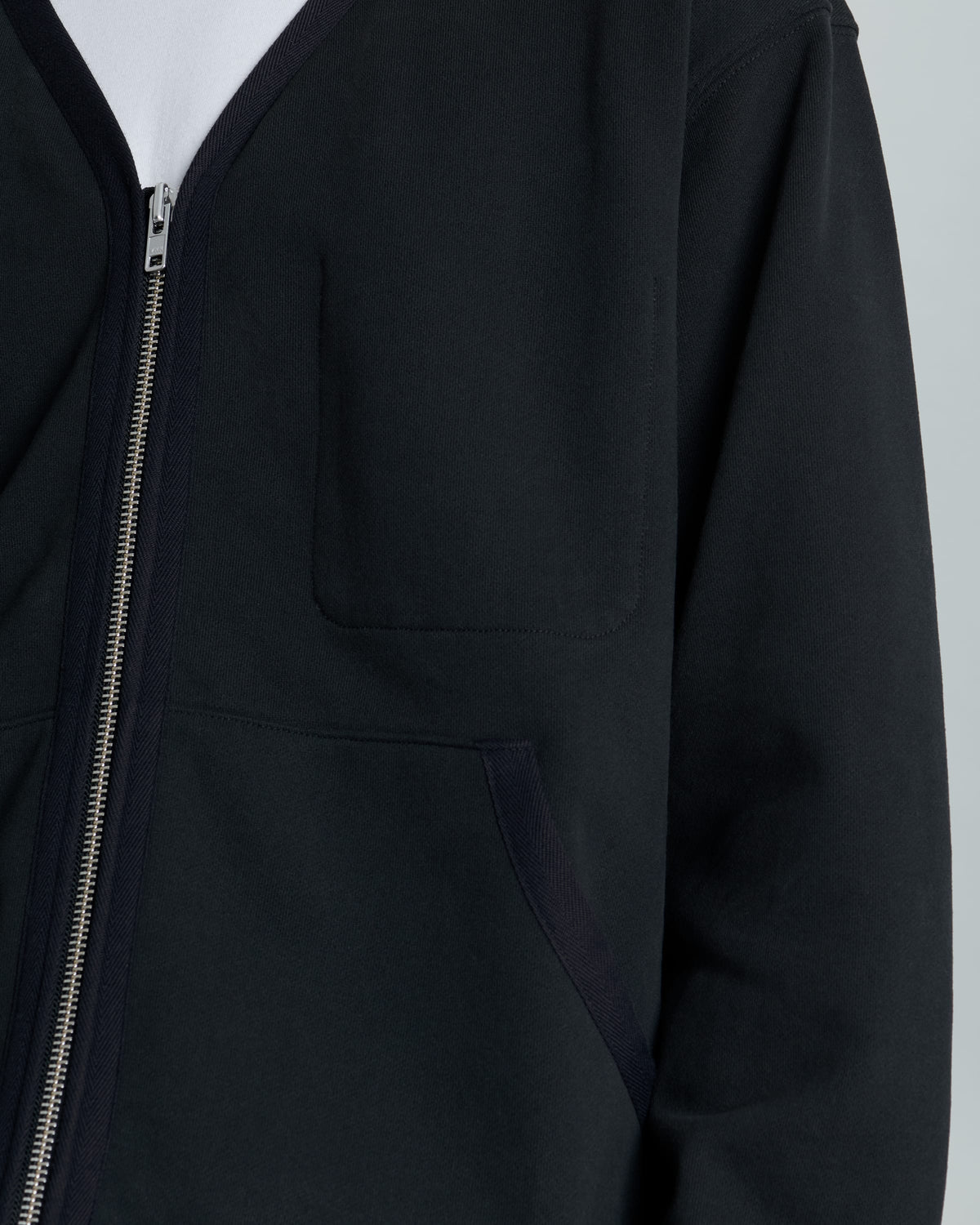 Albright Black Zip Cardigan